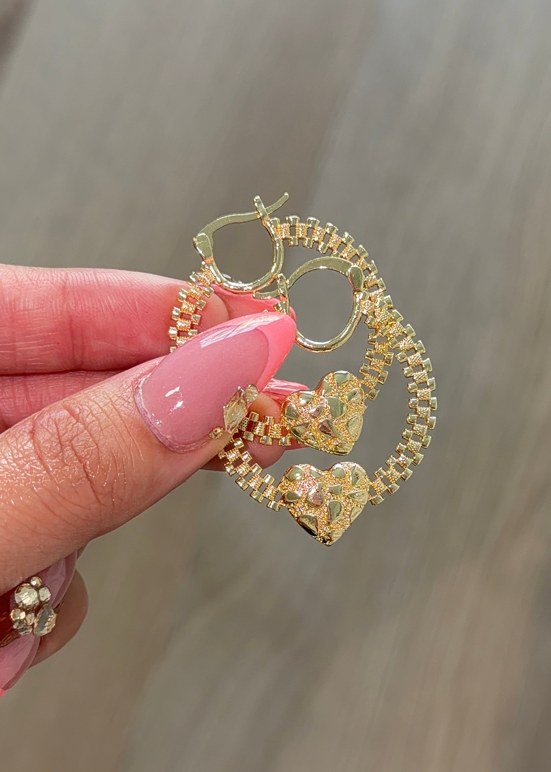 NUGGET HRT ROLLIE HOOPS