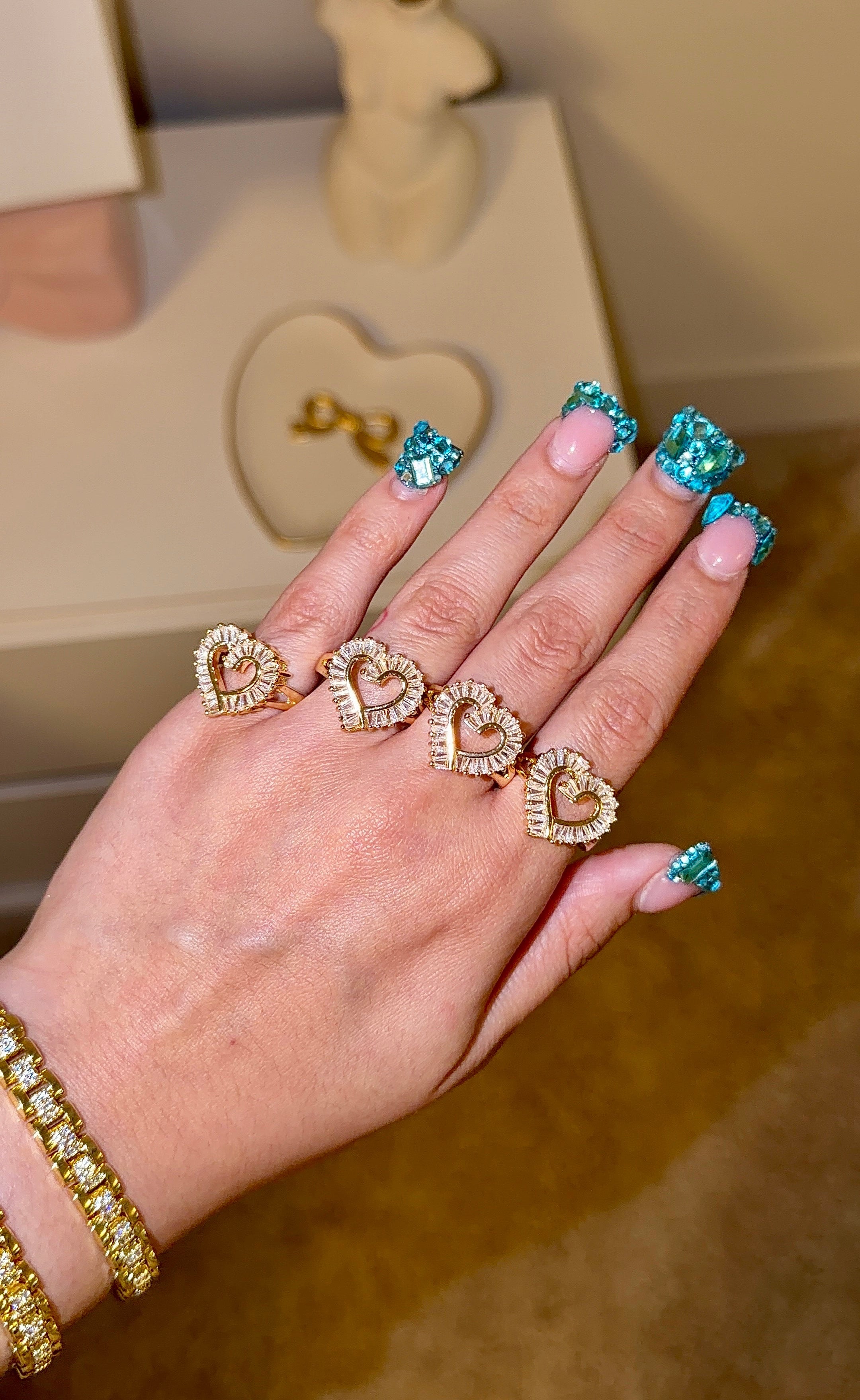 DMND HEART RING