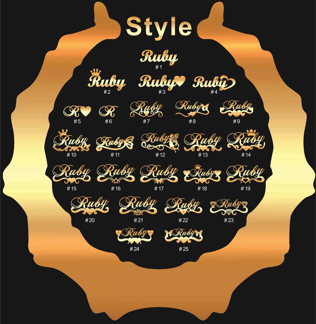 INITIAL BAMBOO EARRINGS