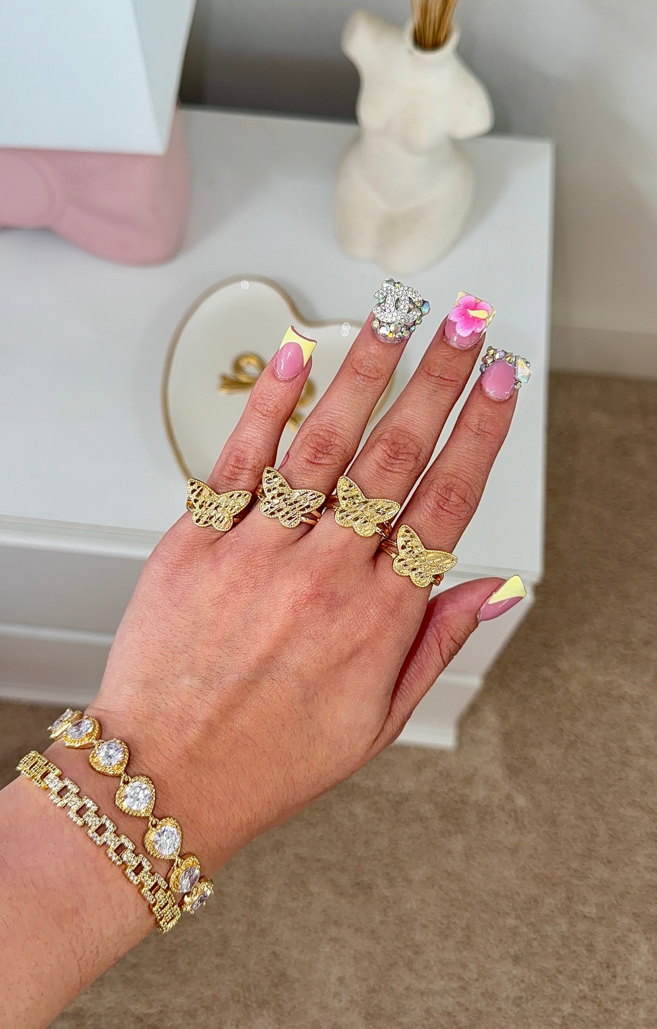 BUTTERFLY NUGGET RING