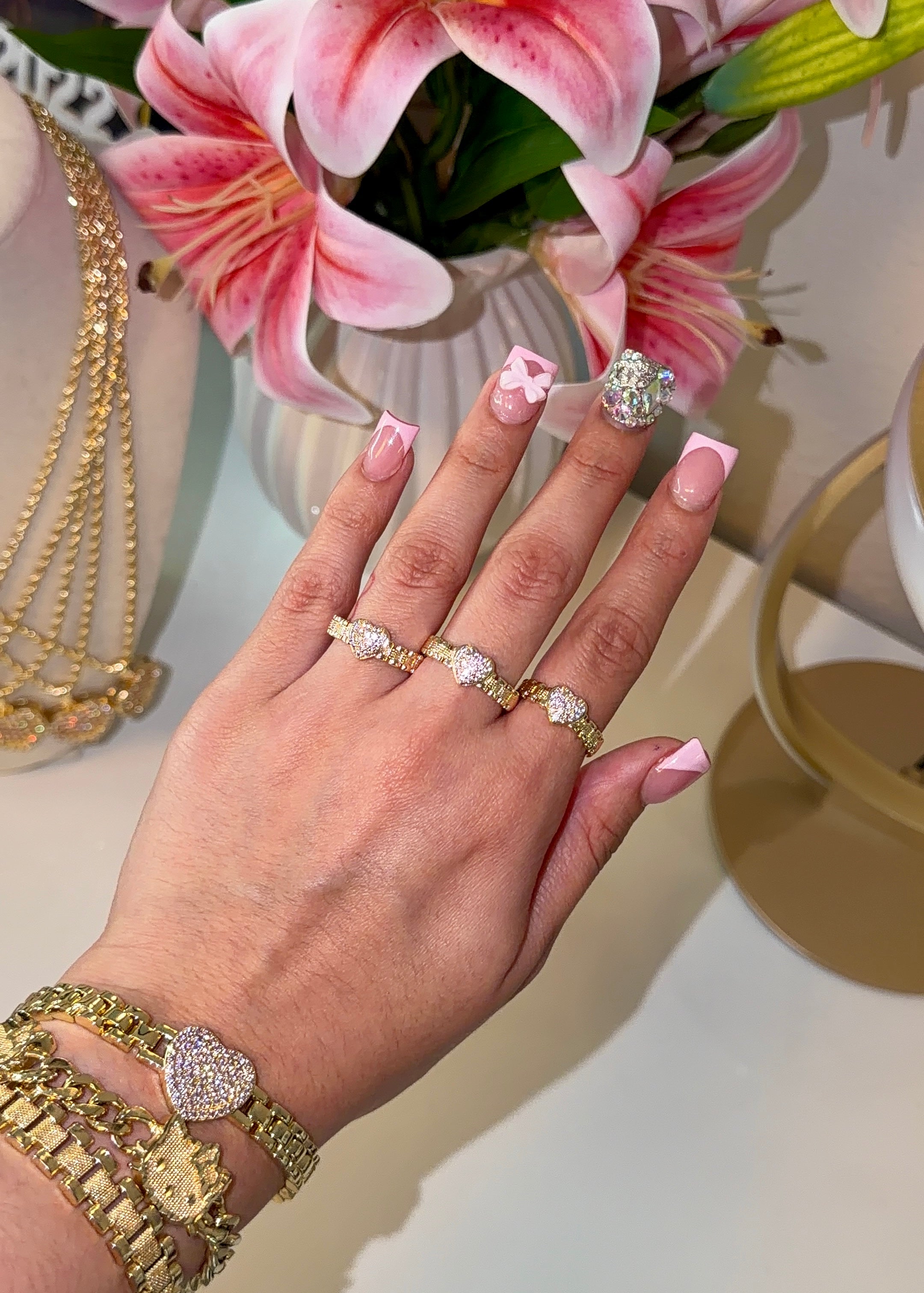 BLINGY HRT RING